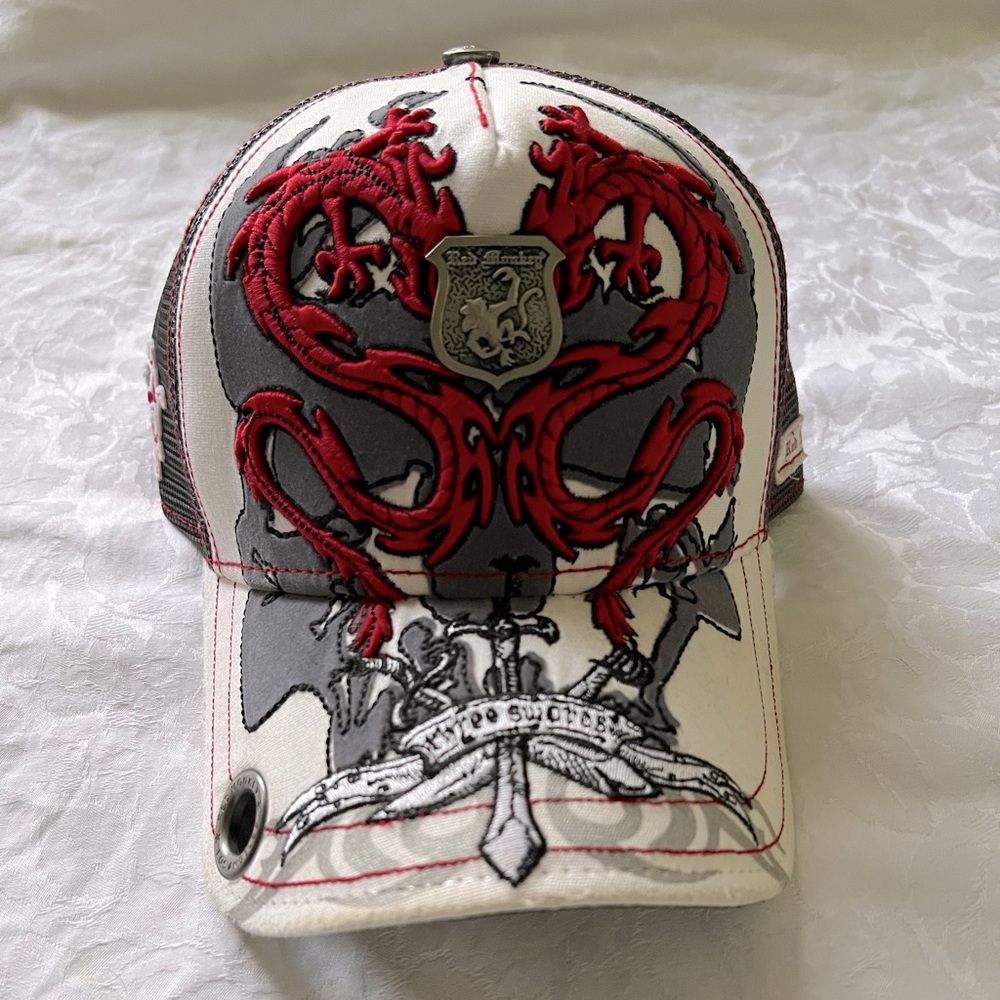 Red Monkey Trucker Hat Rare New with tags !